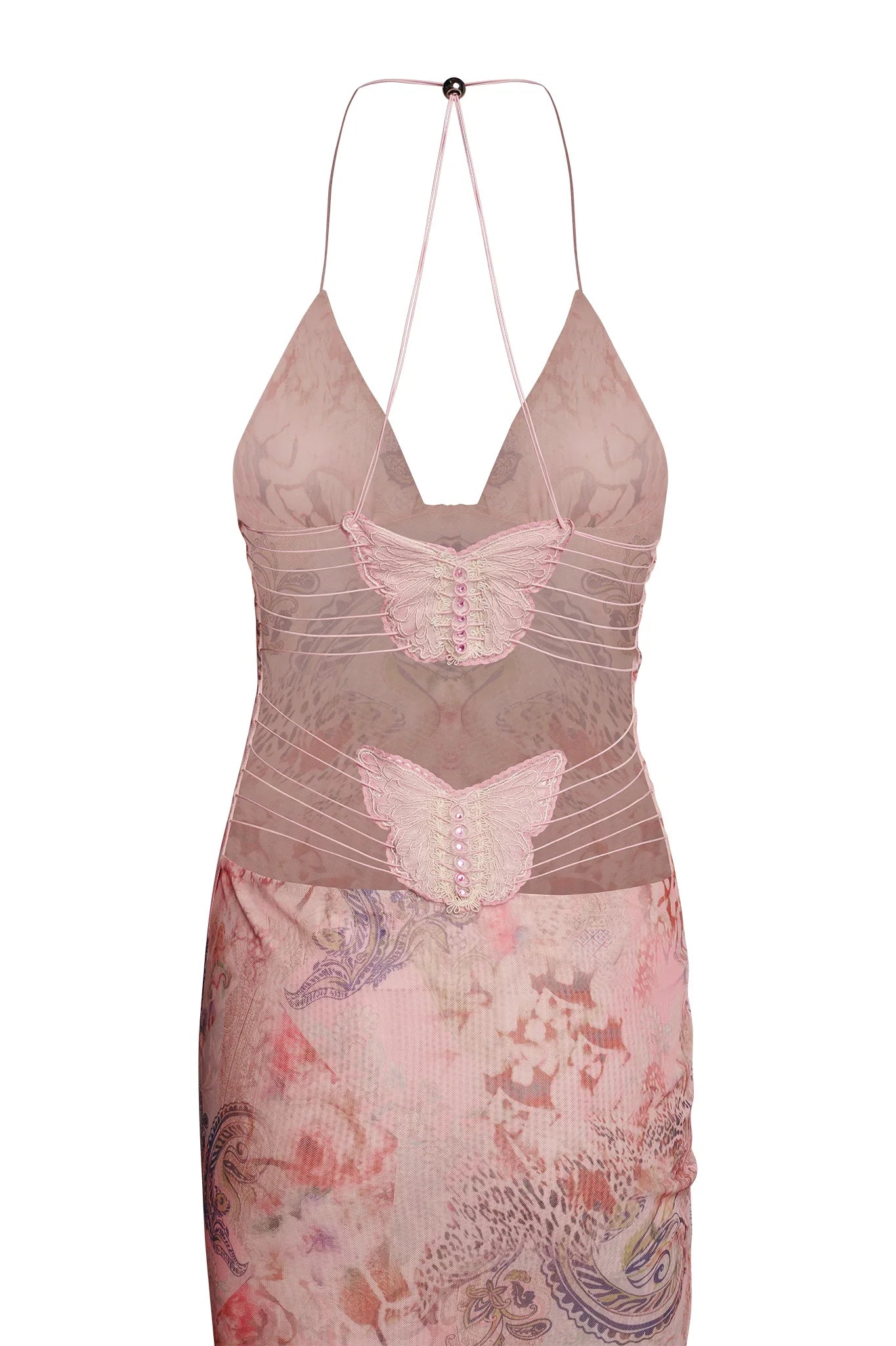 Vestito con farfalla sul retro