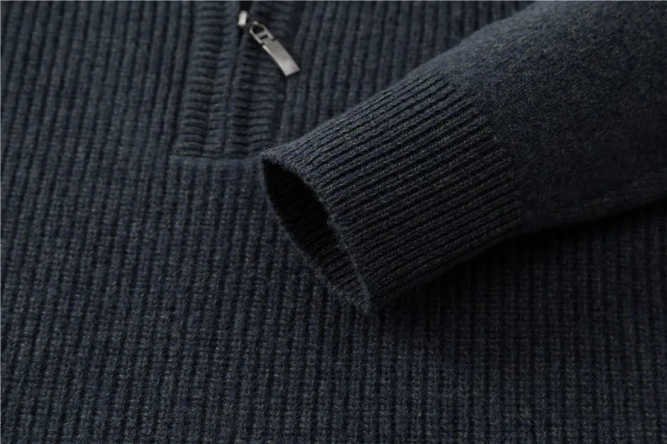maglione classico con cerniera