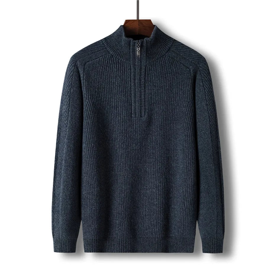maglione classico con cerniera