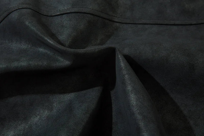 Giacca in pelle casual da uomo