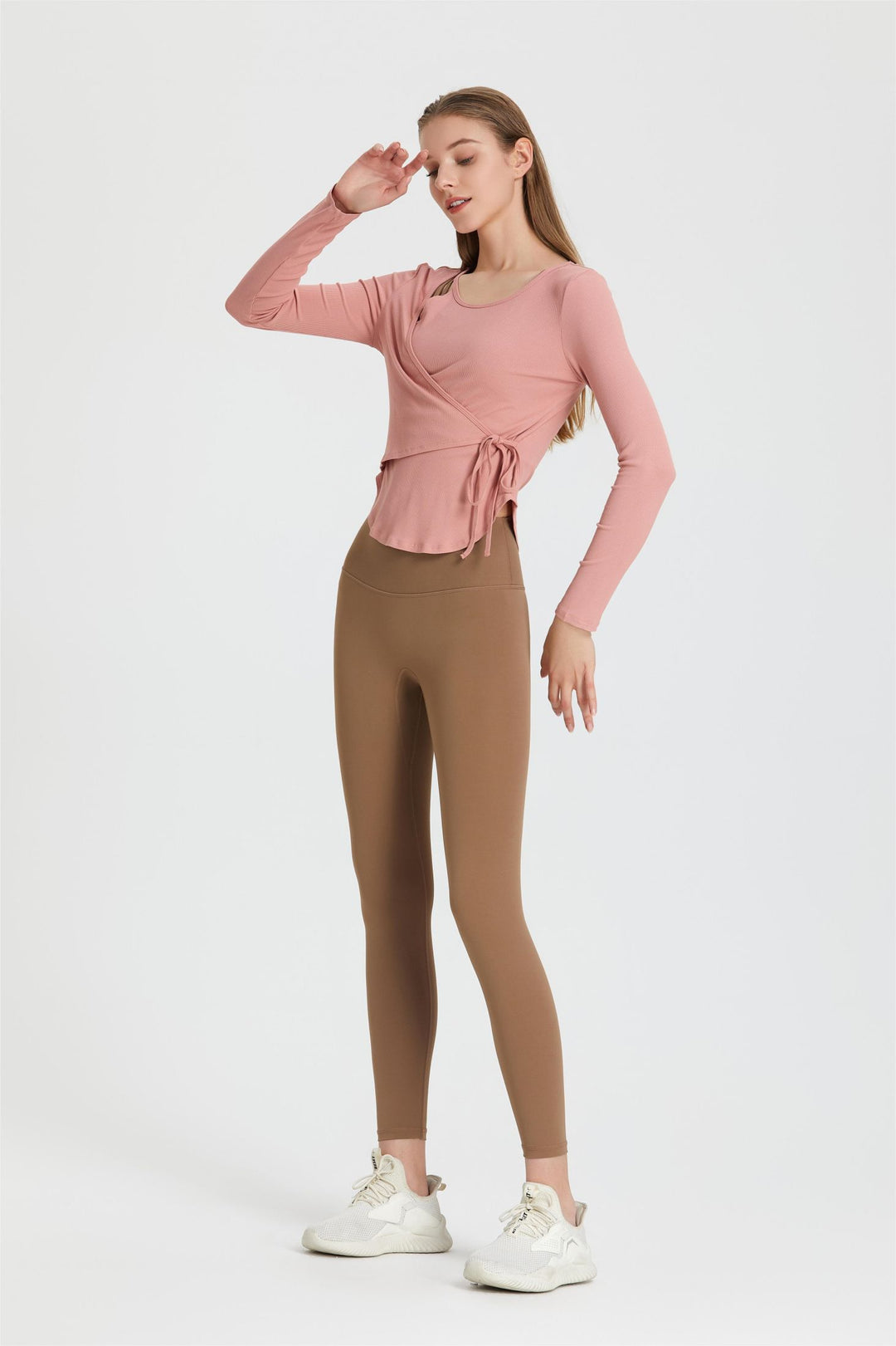 Maglia sportiva traspirante con maniche lunghe