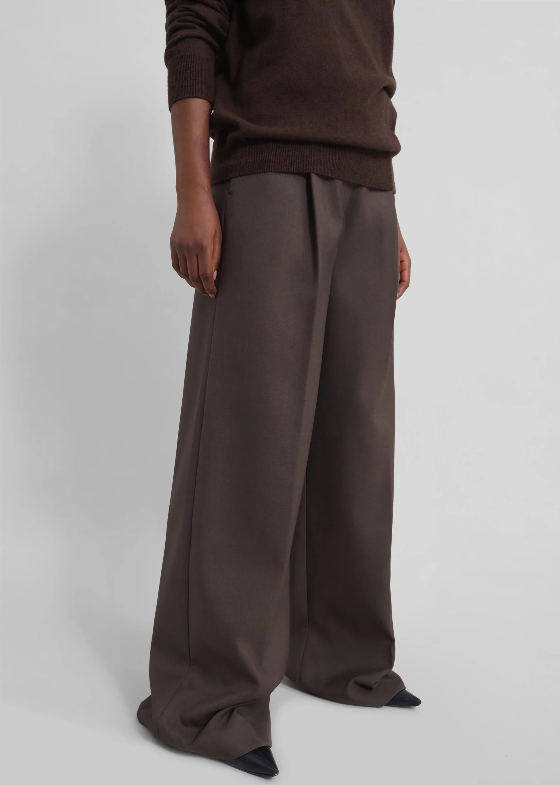 Pantaloni classici a gamba larga