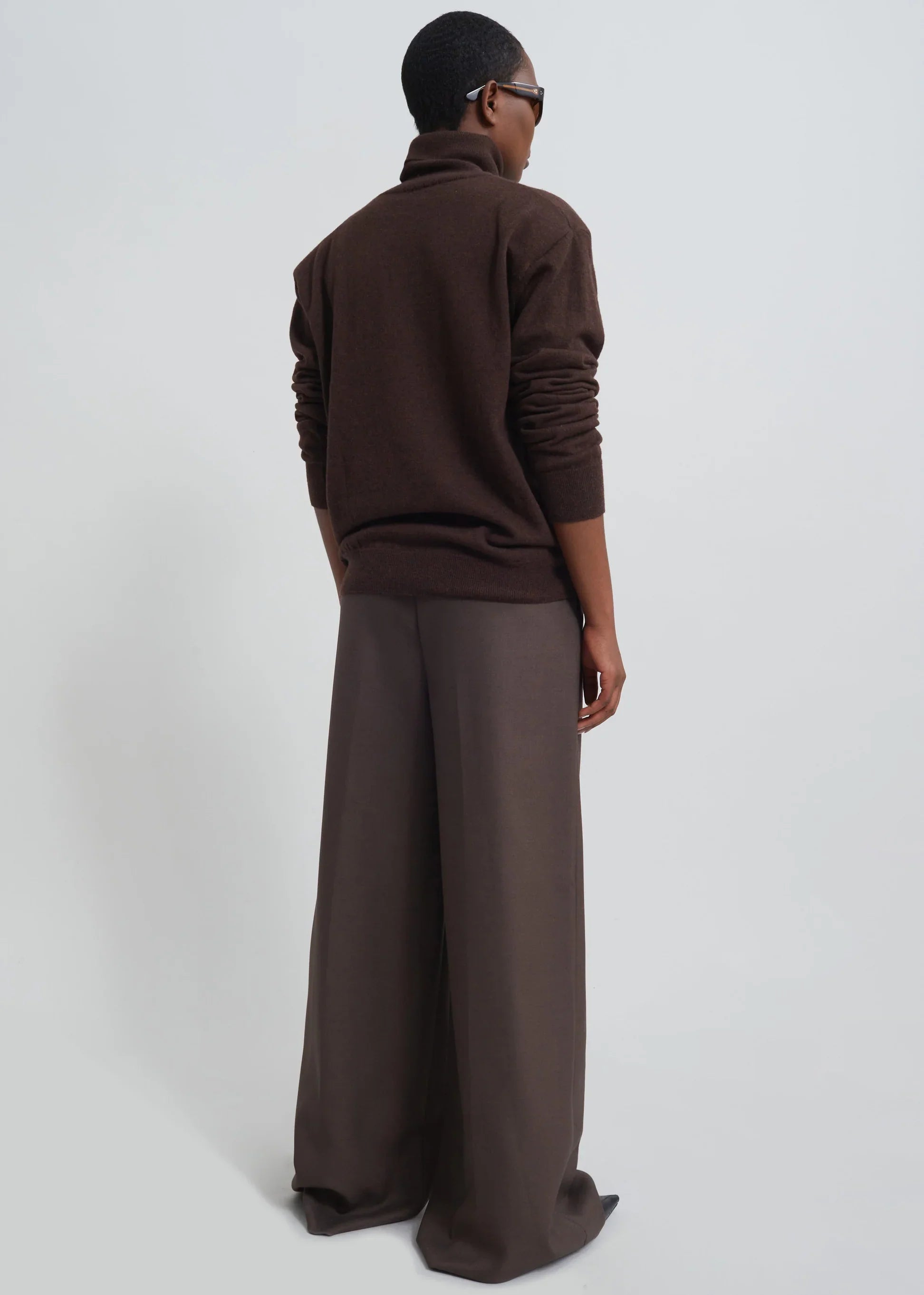 Pantaloni classici a gamba larga