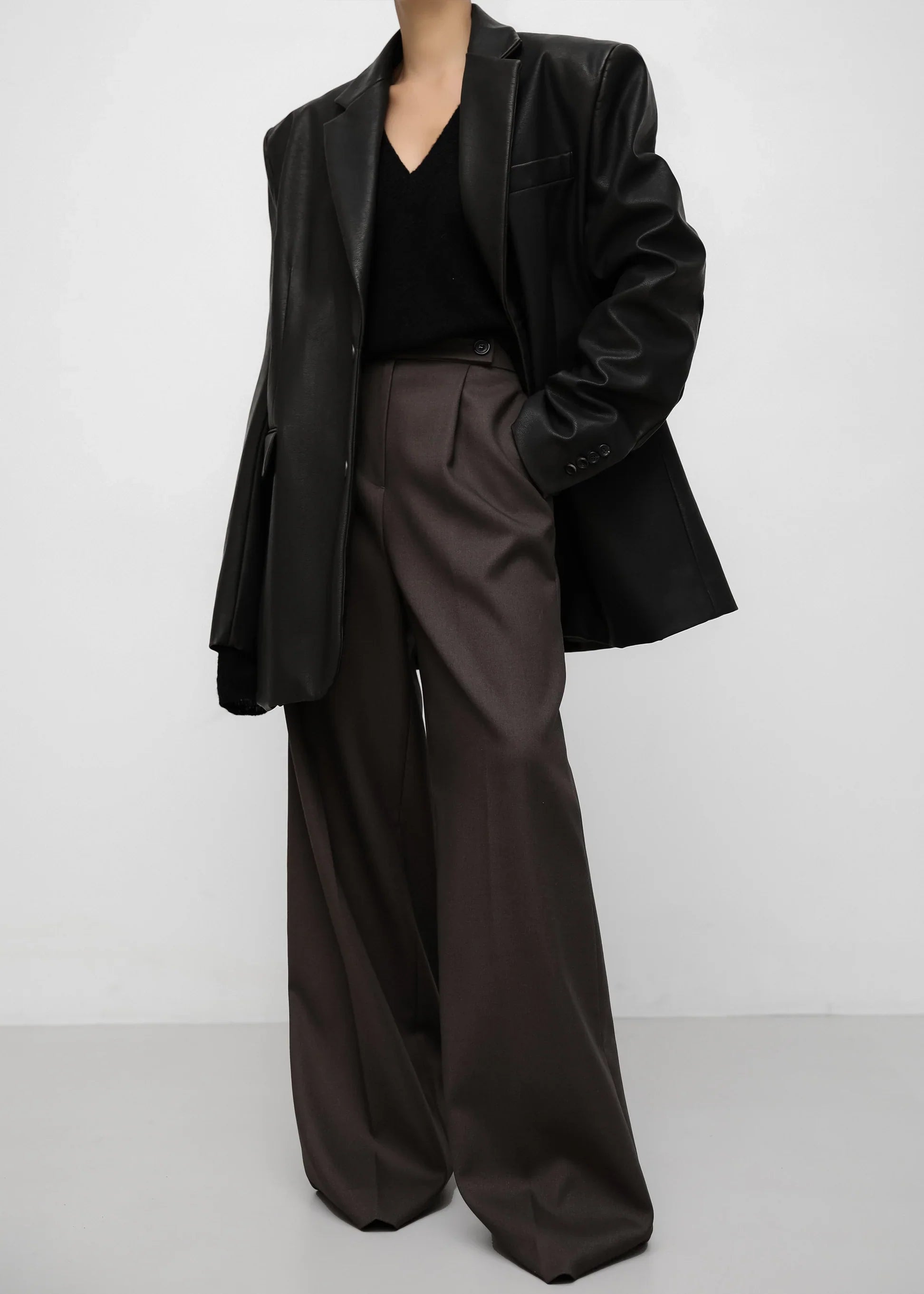 Pantaloni classici a gamba larga