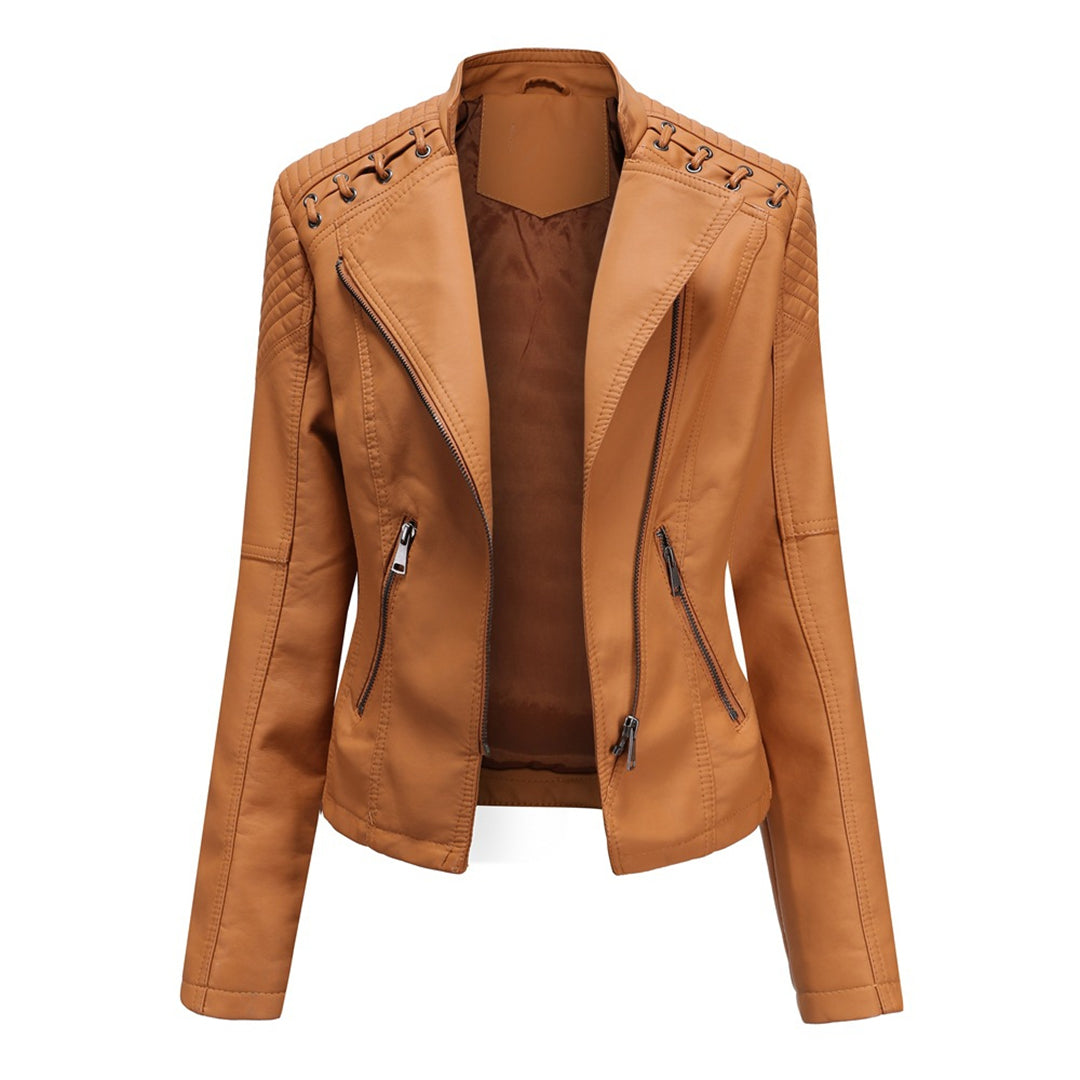 Giacca in pelle elegante