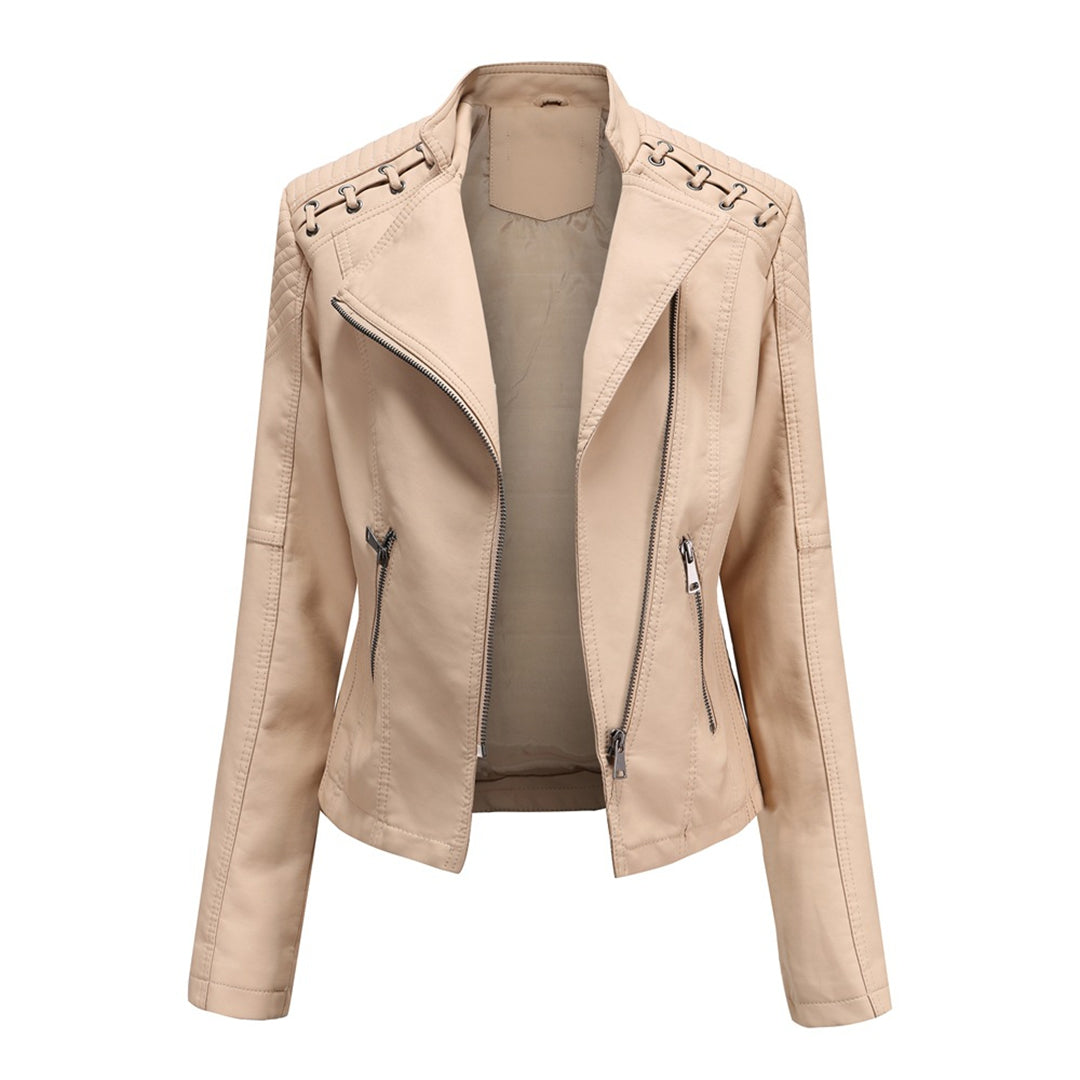 Giacca in pelle elegante