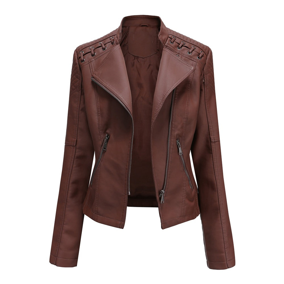 Giacca in pelle elegante
