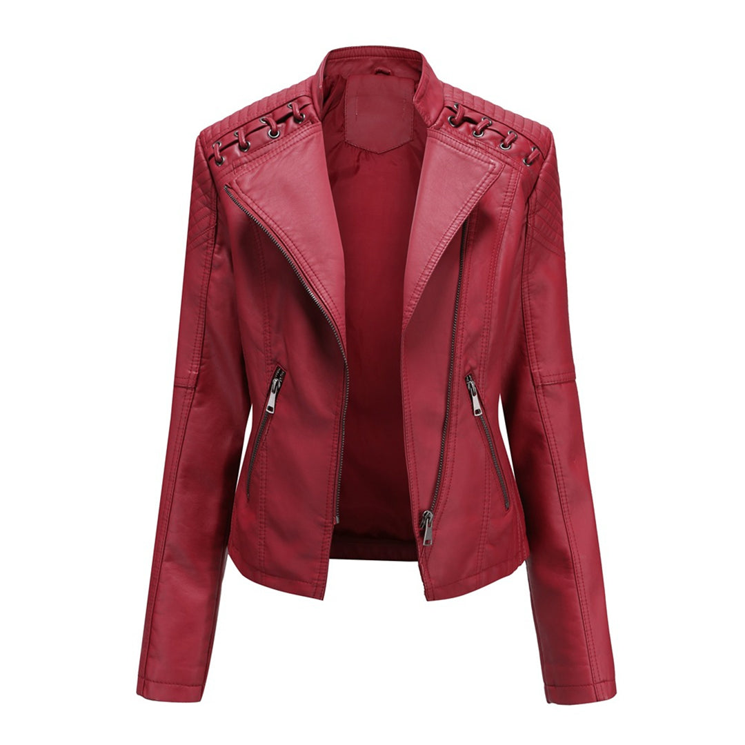 Giacca in pelle elegante