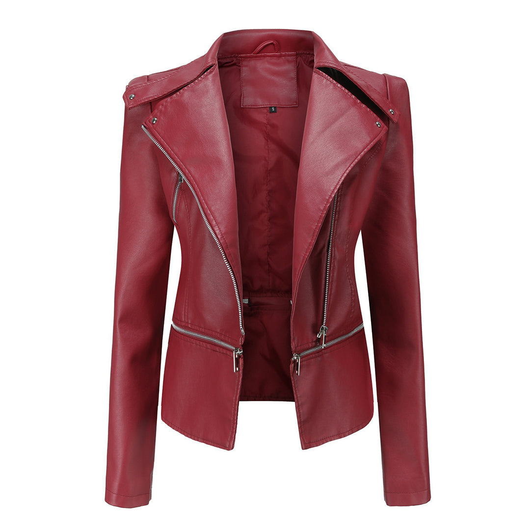 Giacca in pelle elegante