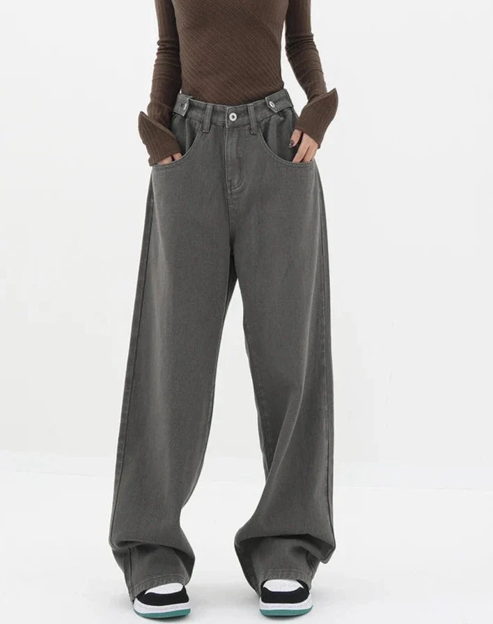 Jeans casual a vita alta
