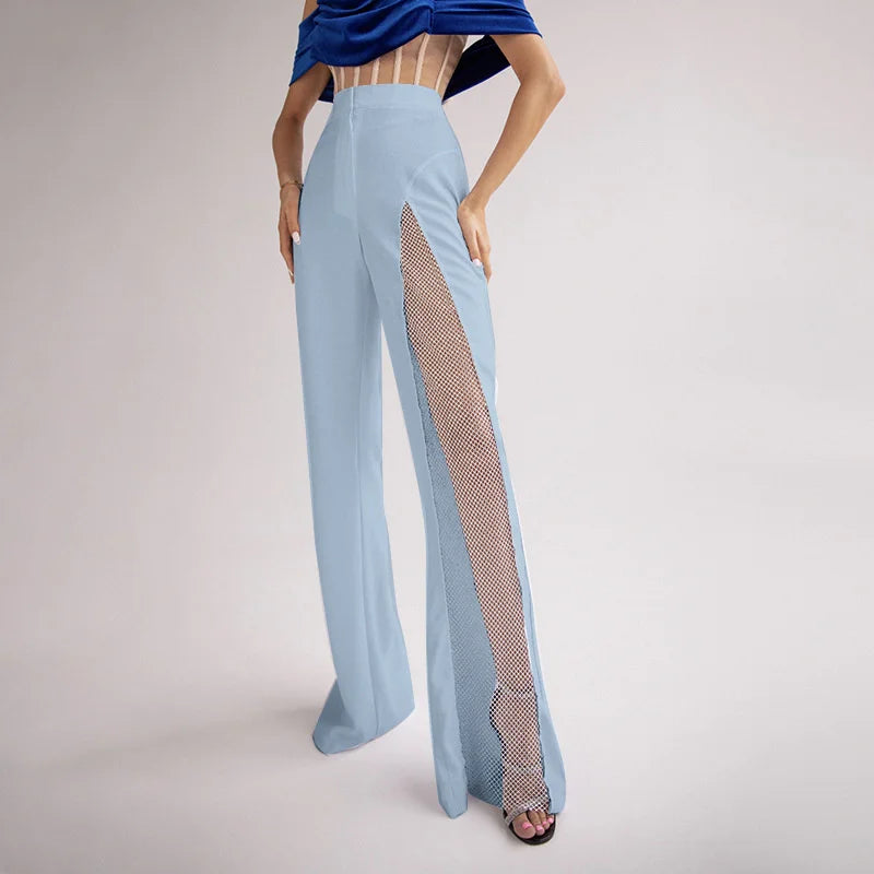 Pantaloni cut-out lucidi