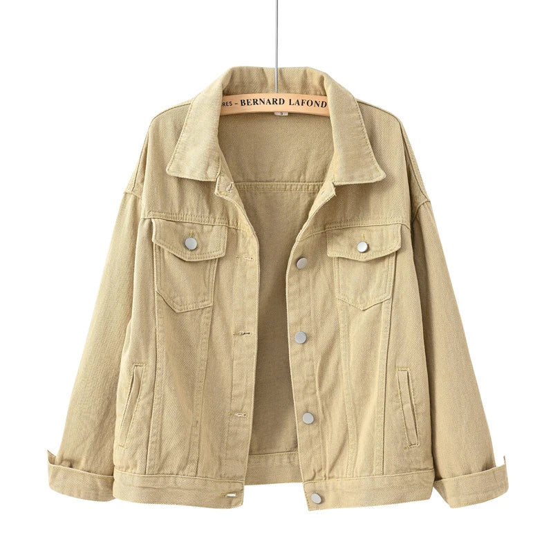 Giacca classica in denim da donna in tanti colori