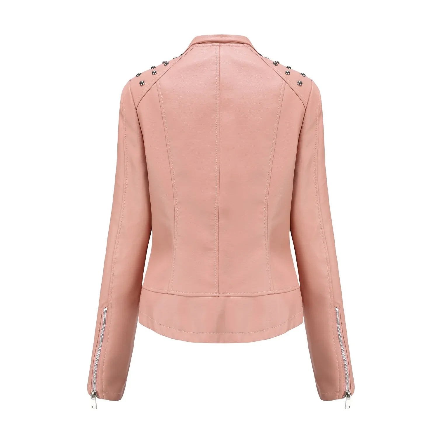 Giacca corta e slim in pelle
