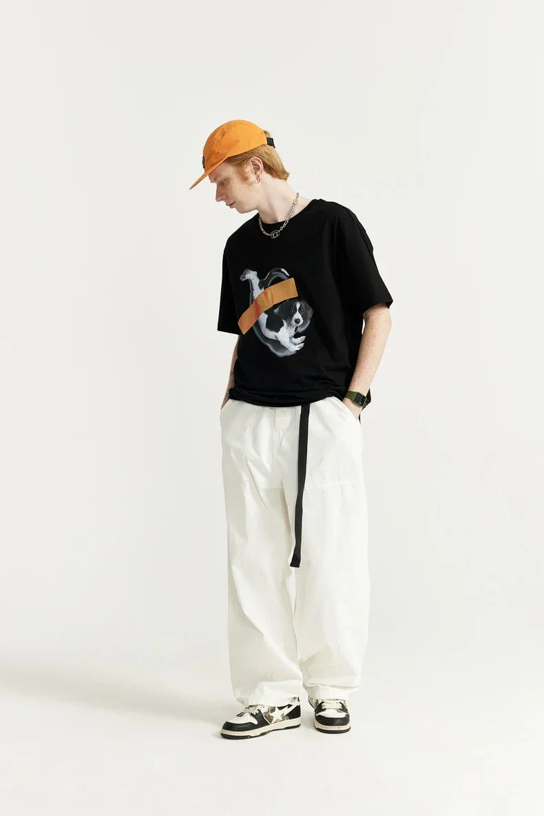 T-shirt con stampa di cucciolo