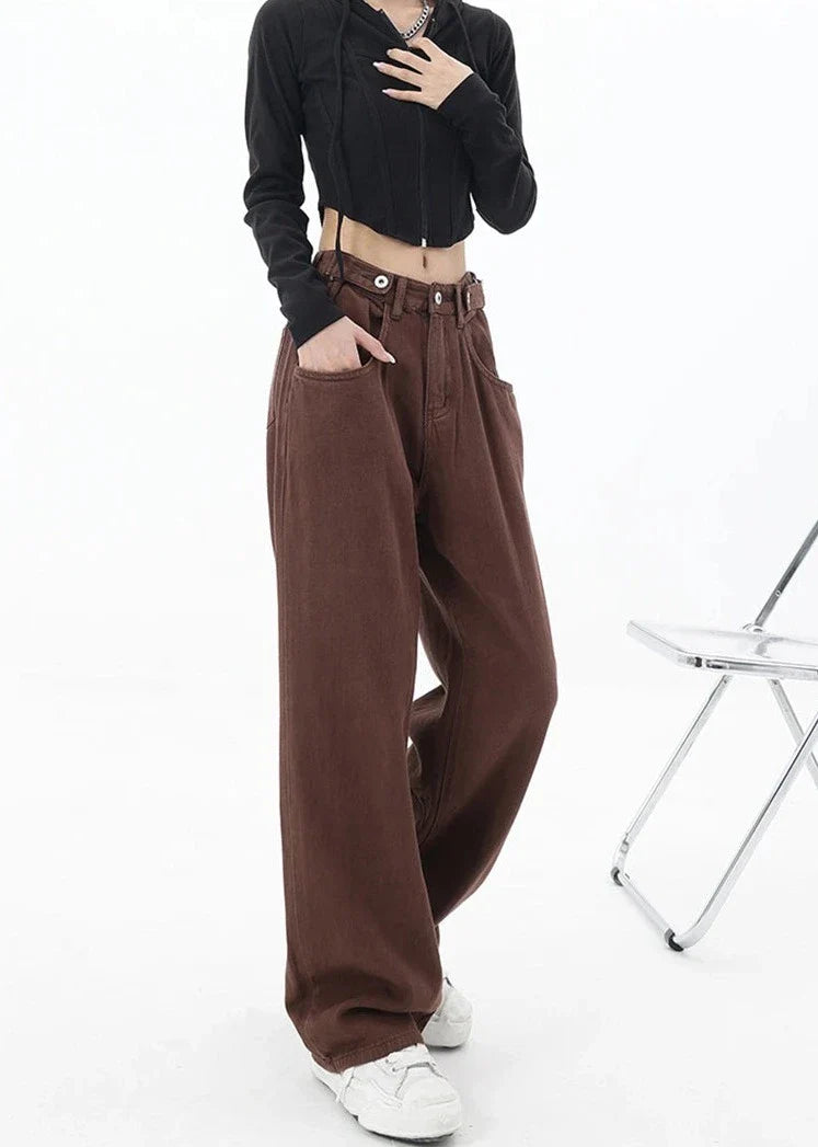 Jeans casual a vita alta