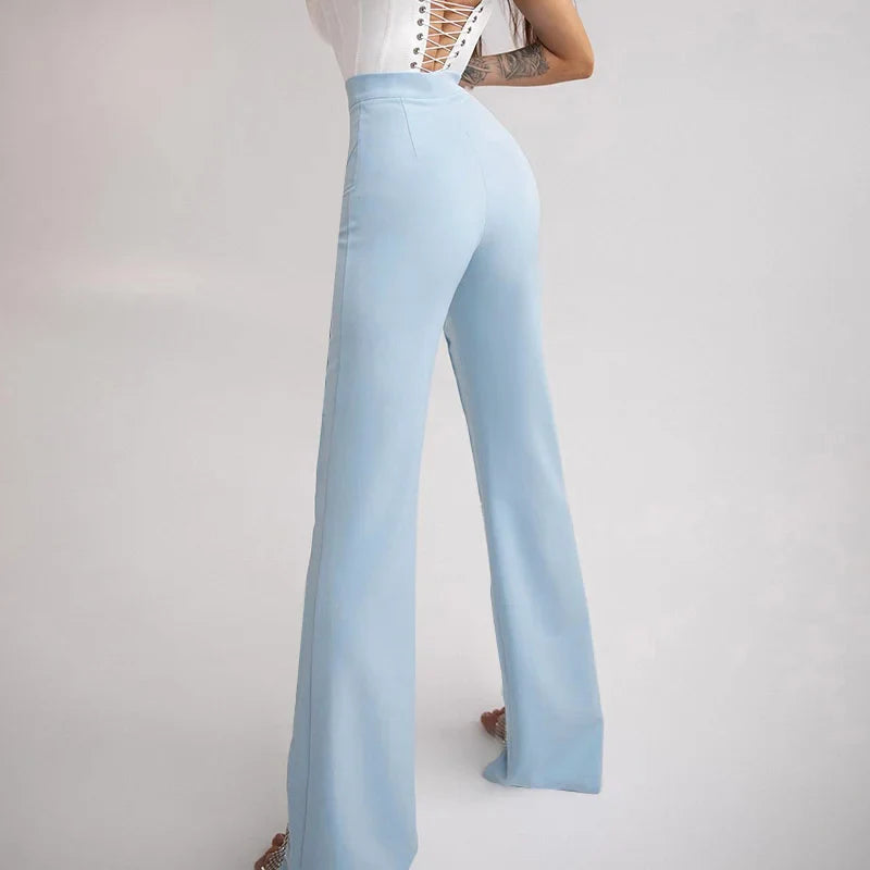 Pantaloni cut-out lucidi