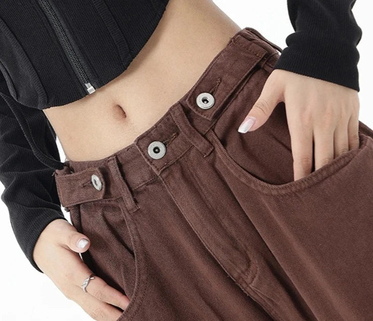 Jeans casual a vita alta