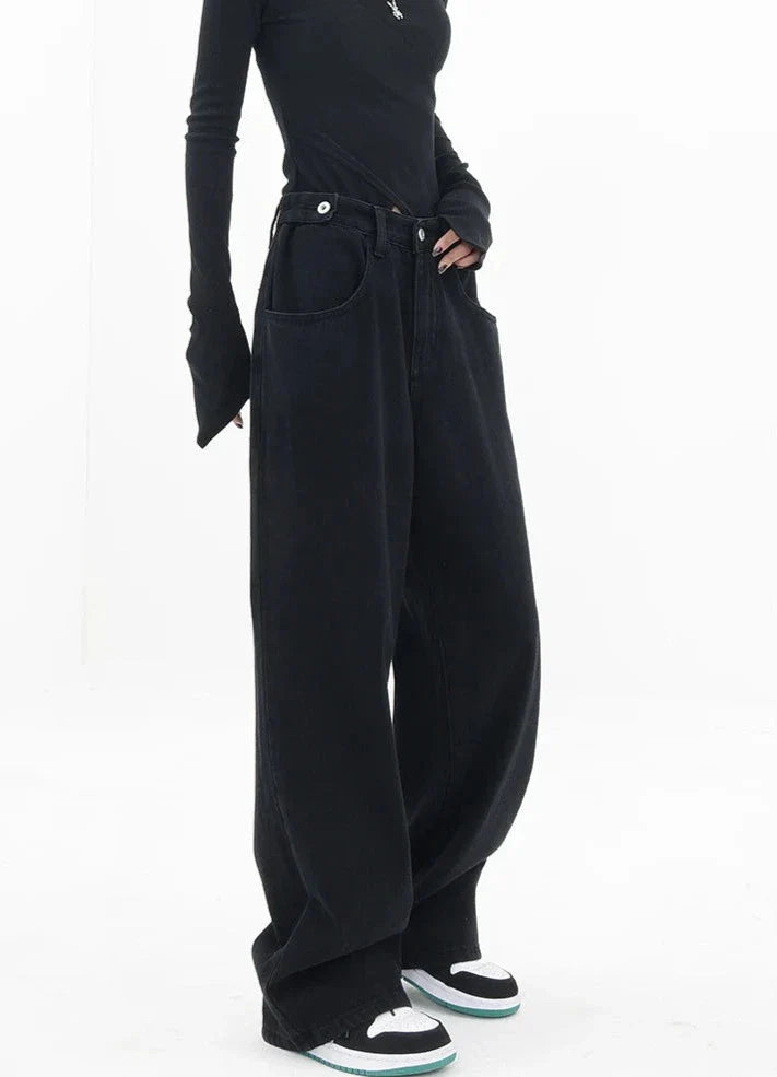 Jeans casual a vita alta