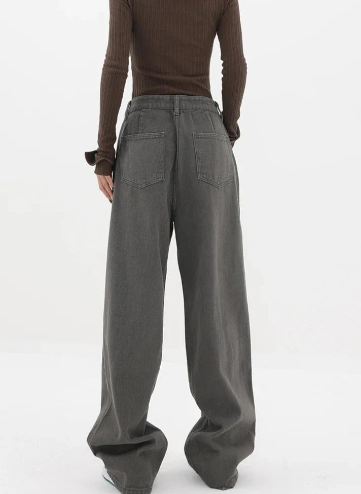Jeans casual a vita alta