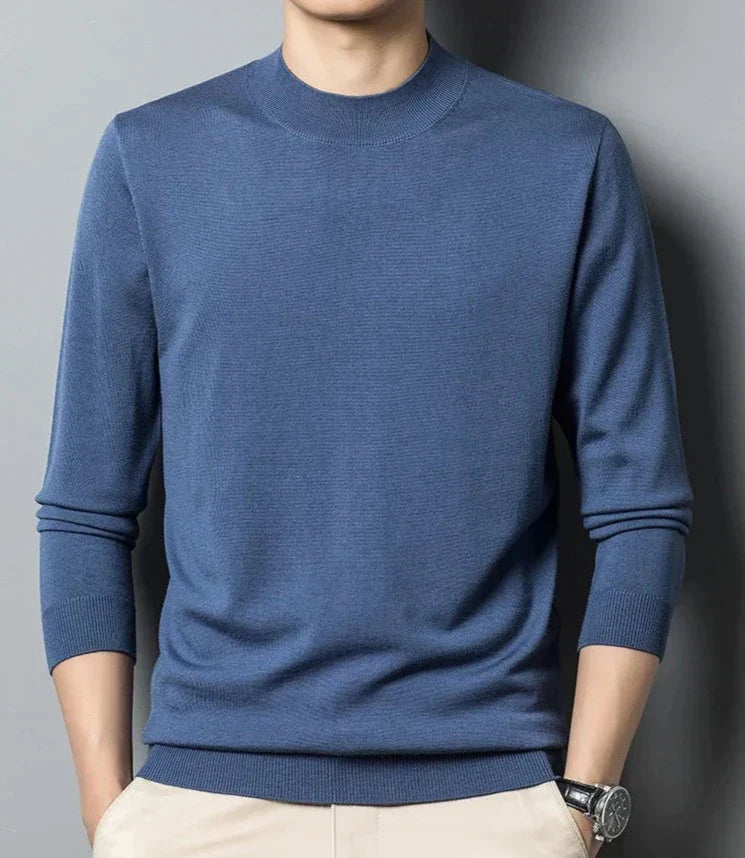 Maglia girocollo da uomo a maniche lunghe