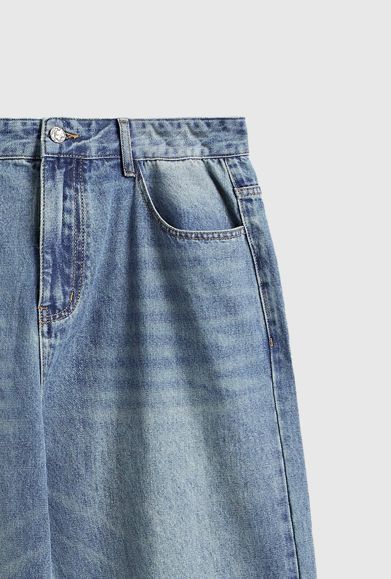 Pantaloni in denim lavato retr?