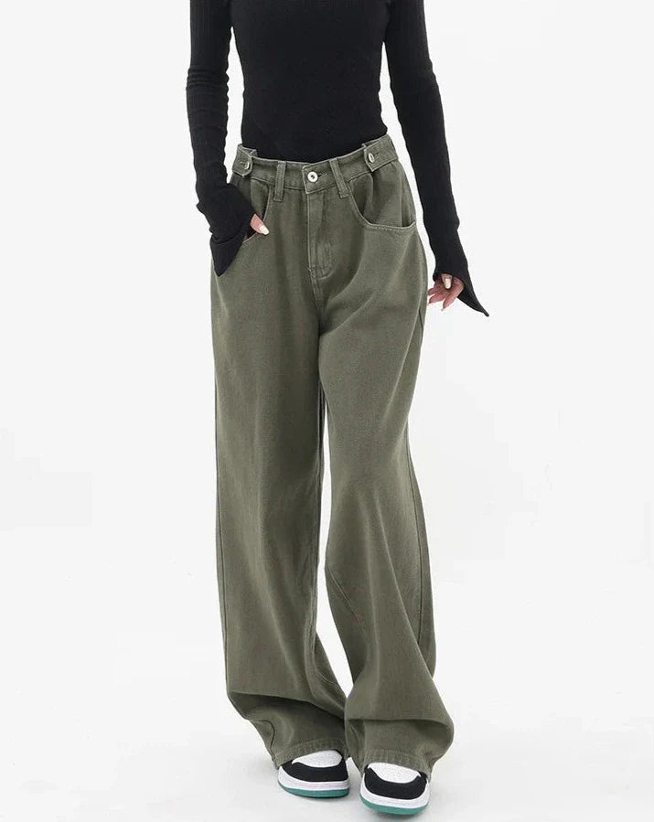 Jeans casual a vita alta