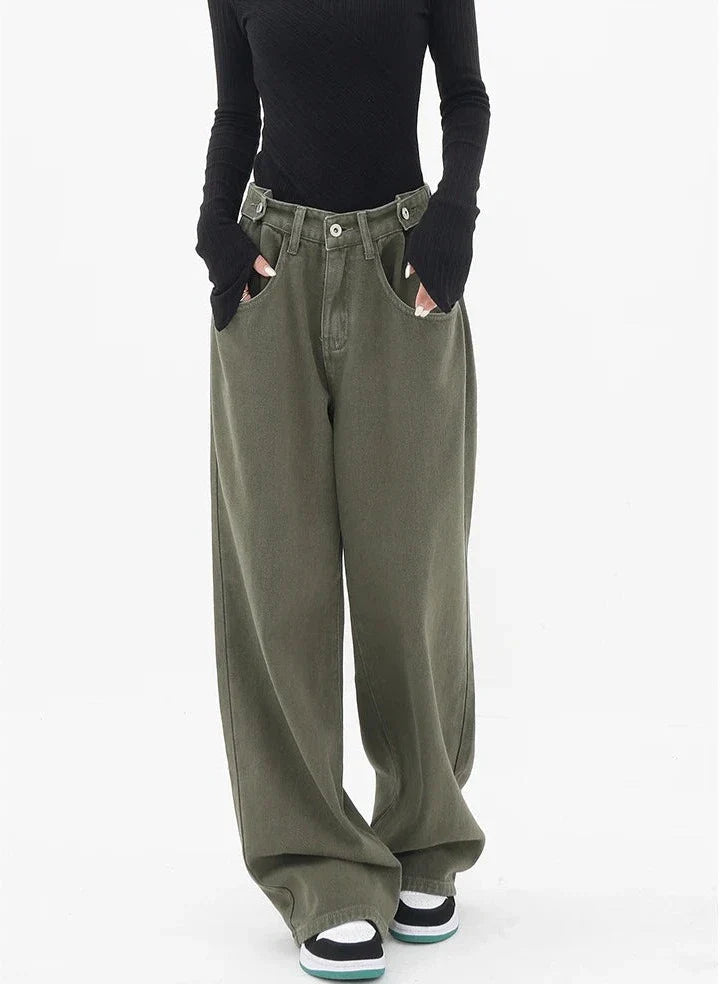 Jeans casual a vita alta