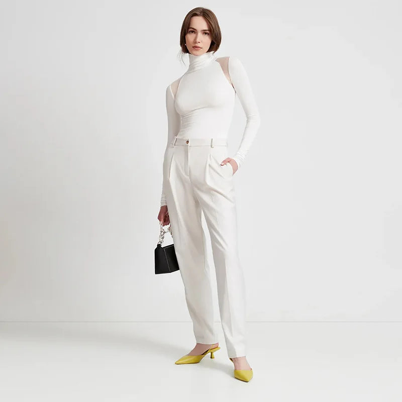 Top elegante con maniche lunghe