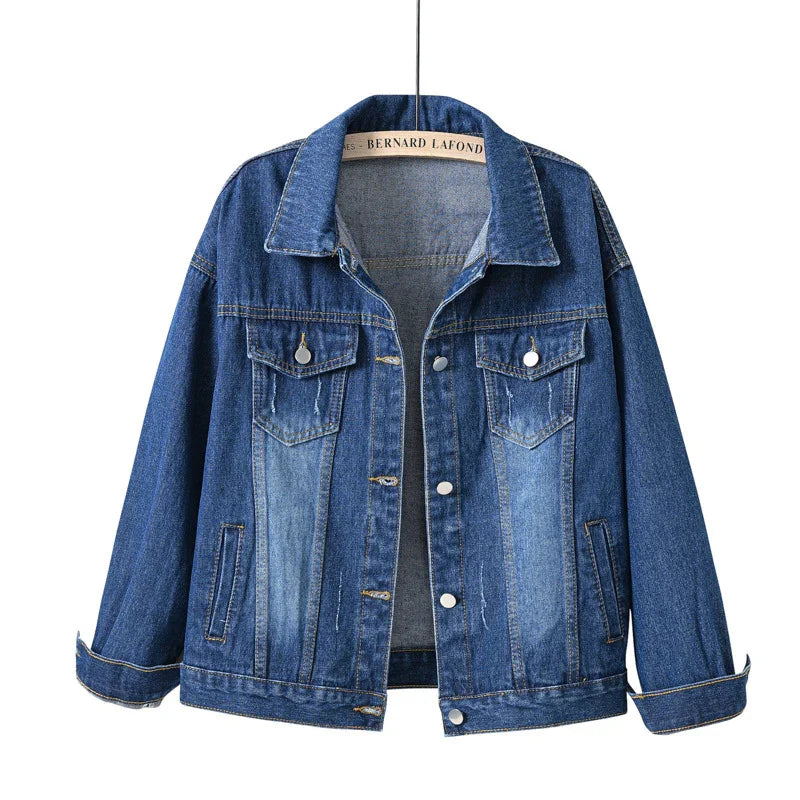Giacca classica in denim da donna in tanti colori