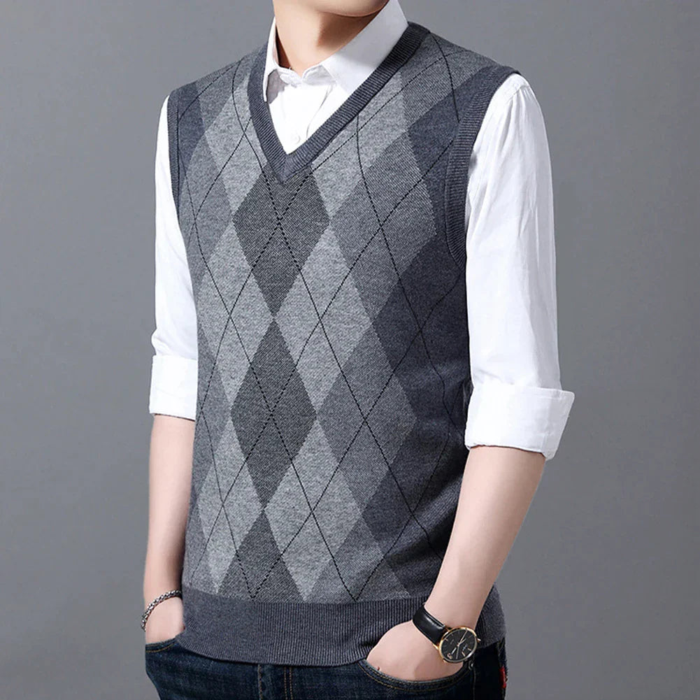 Cardigan a righe lavorato a maglia