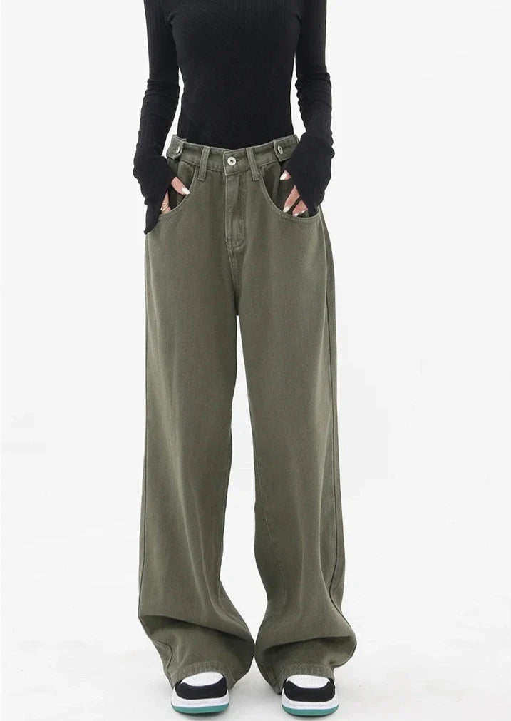Jeans casual a vita alta