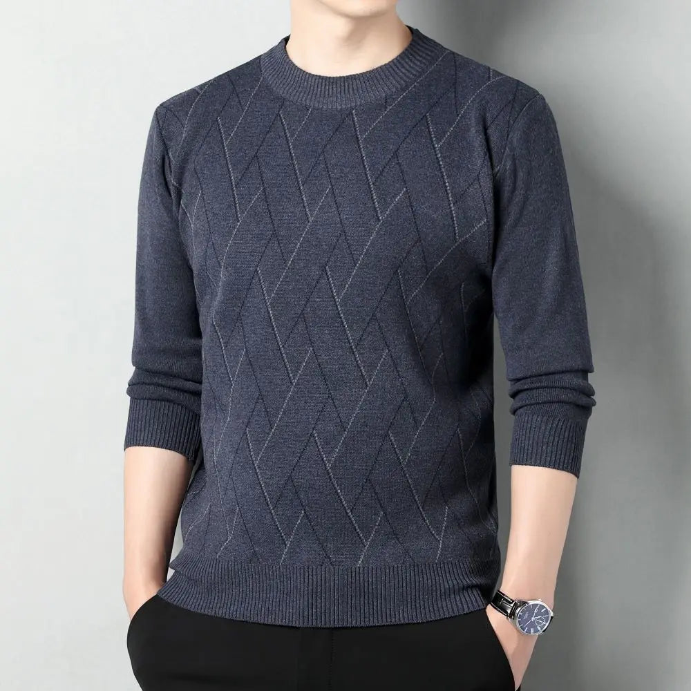 Maglione con design a griglia