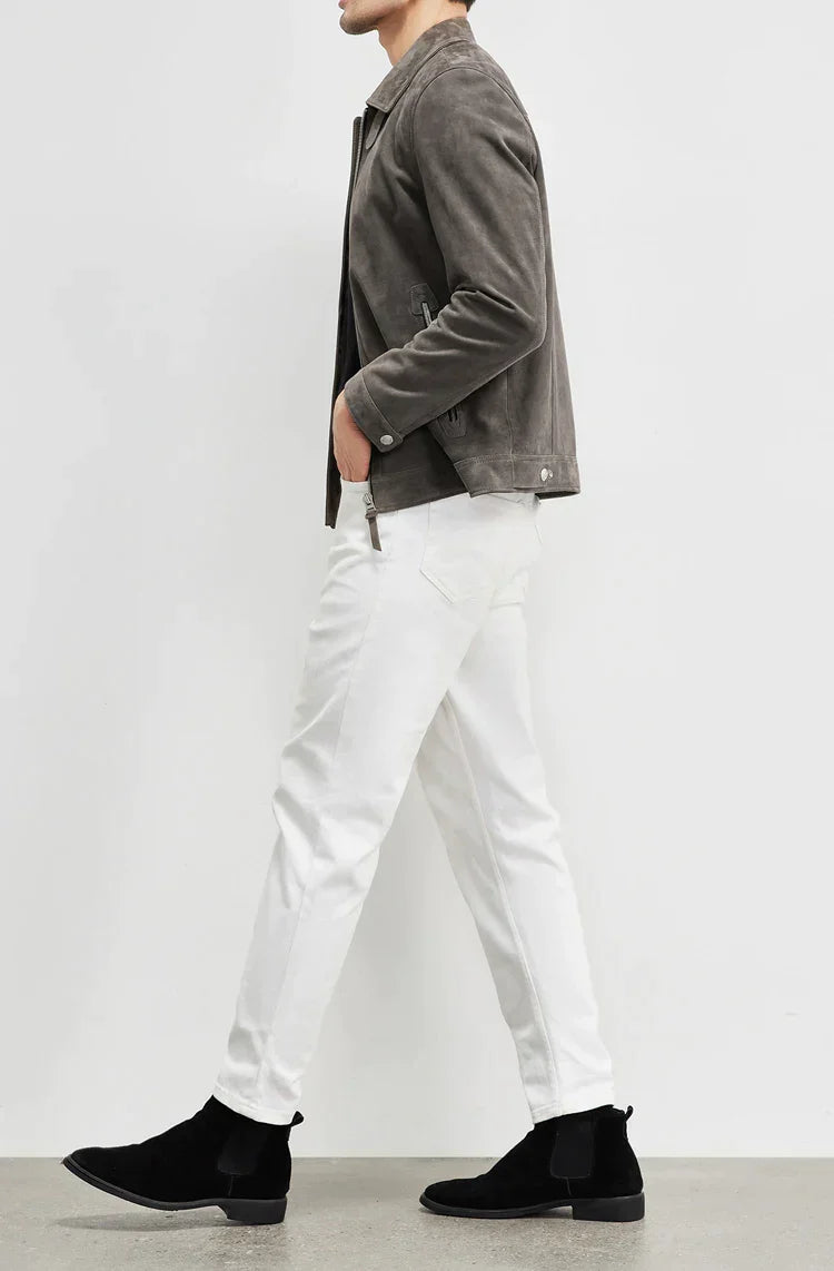 Giacca in pelle leggera di lusso