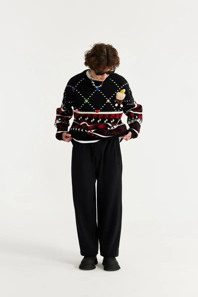 Pantaloni in felpa con gamba dritta