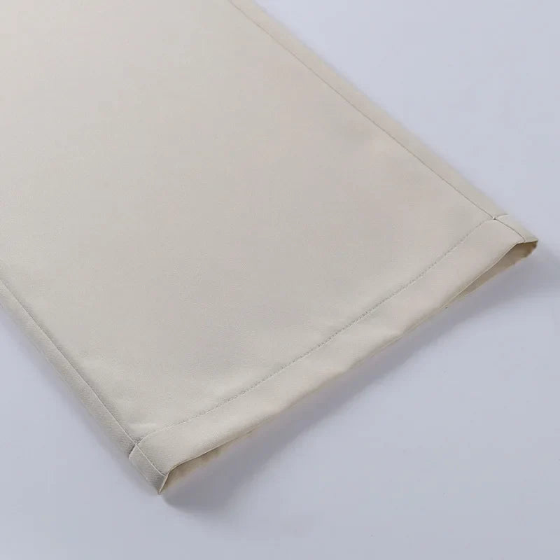 Pantaloni a gamba larga con nastro
