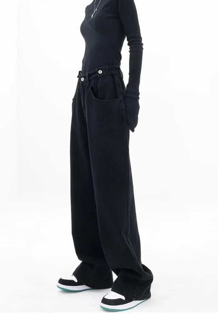 Jeans casual a vita alta