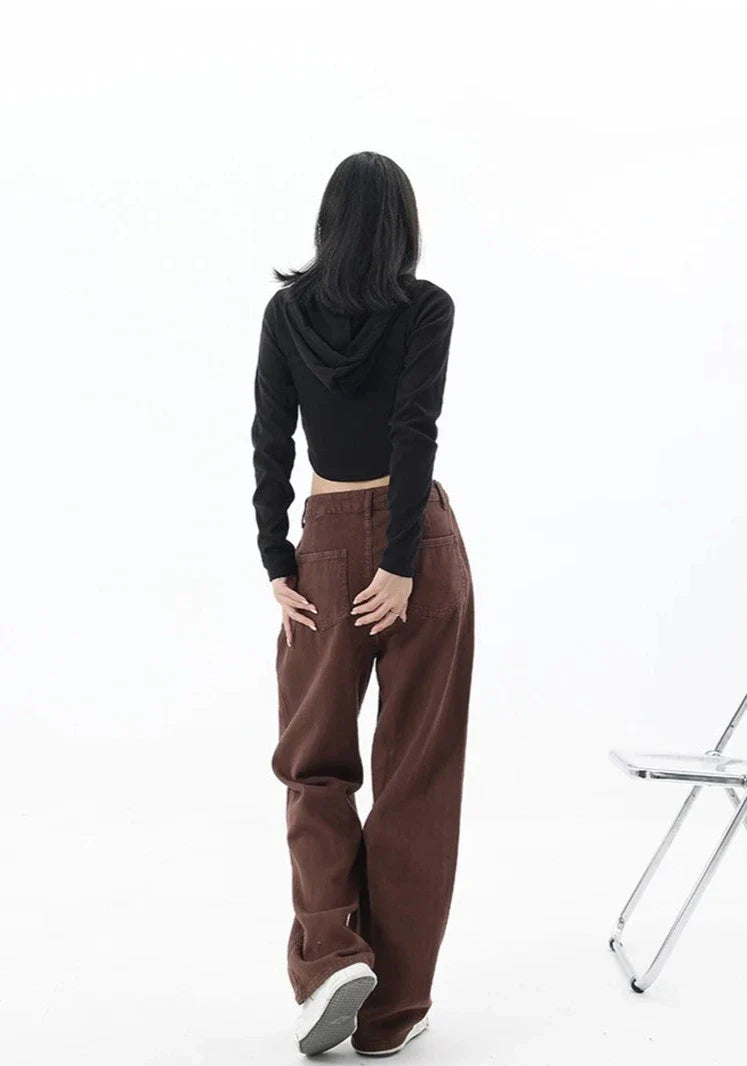 Jeans casual a vita alta