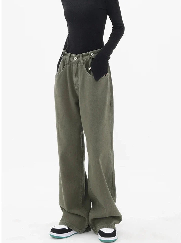 Jeans casual a vita alta