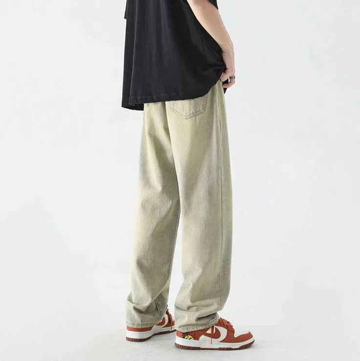 Jeans larghi retr? a destra