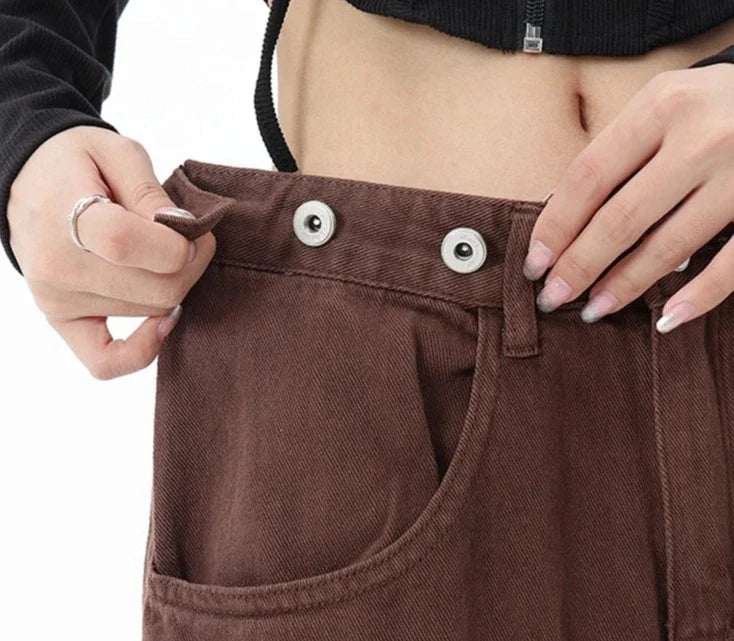 Jeans casual a vita alta