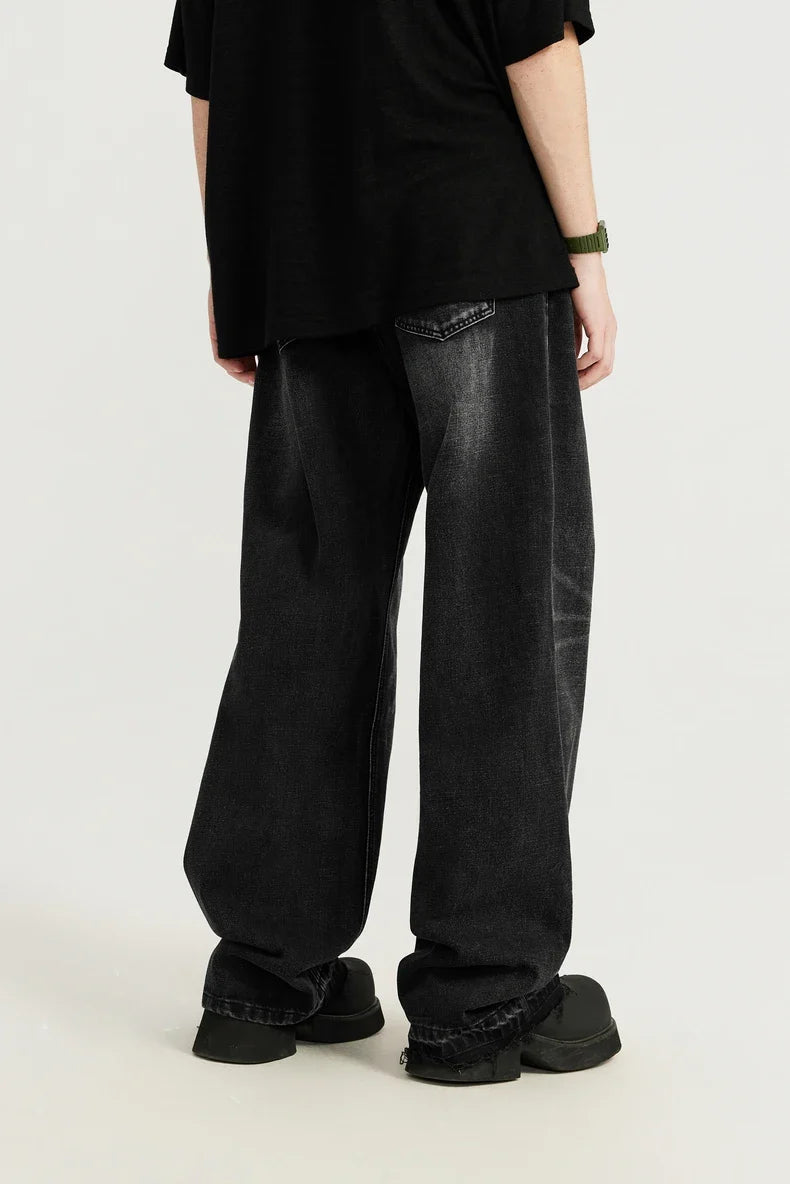 Pantaloni in denim lavato retr?