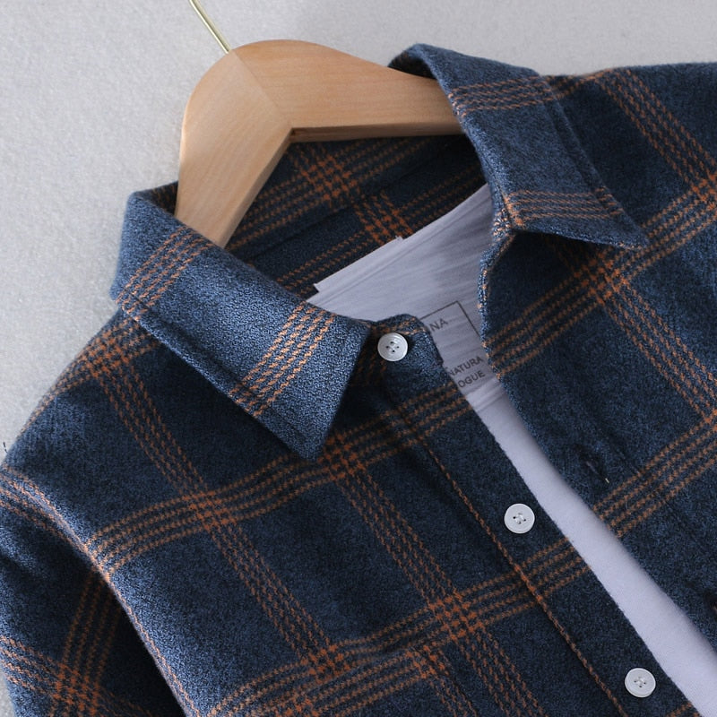 Camicia da uomo casual a quadri