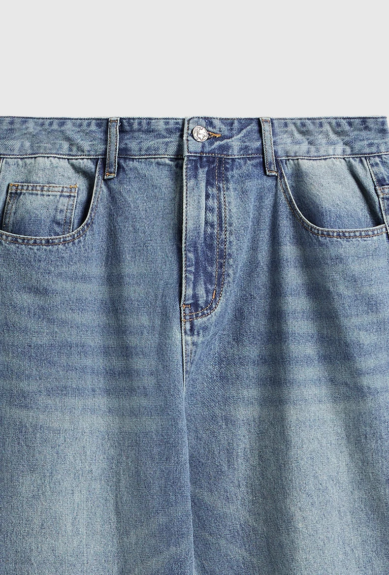 Pantaloni in denim lavato retr?
