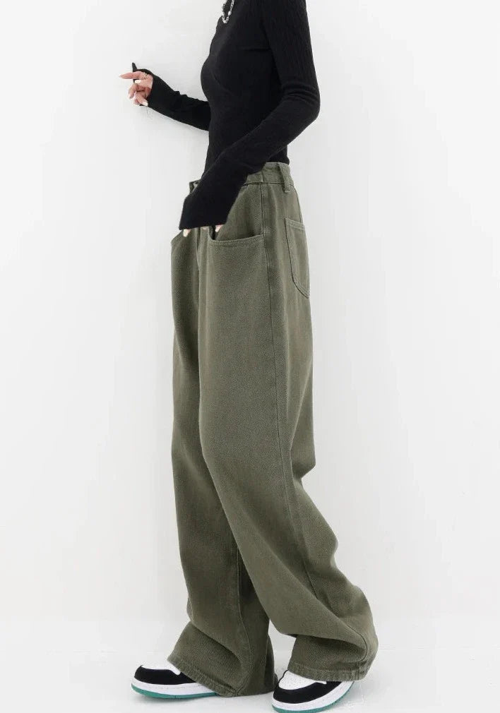 Jeans casual a vita alta
