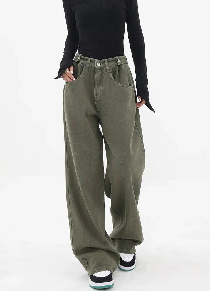 Jeans casual a vita alta