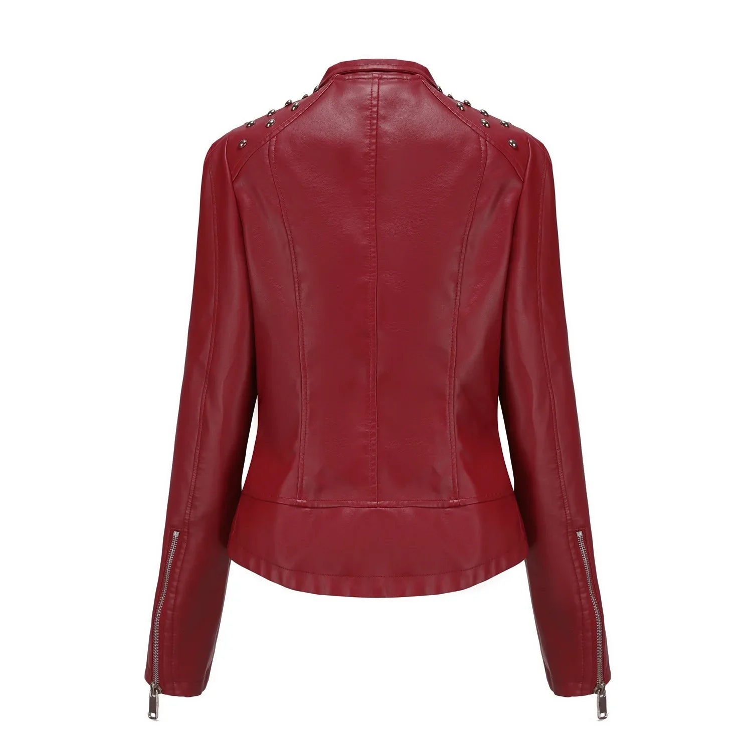 Giacca corta e slim in pelle