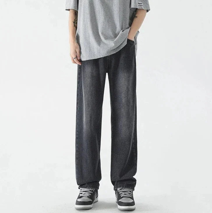 Jeans larghi retr? a destra