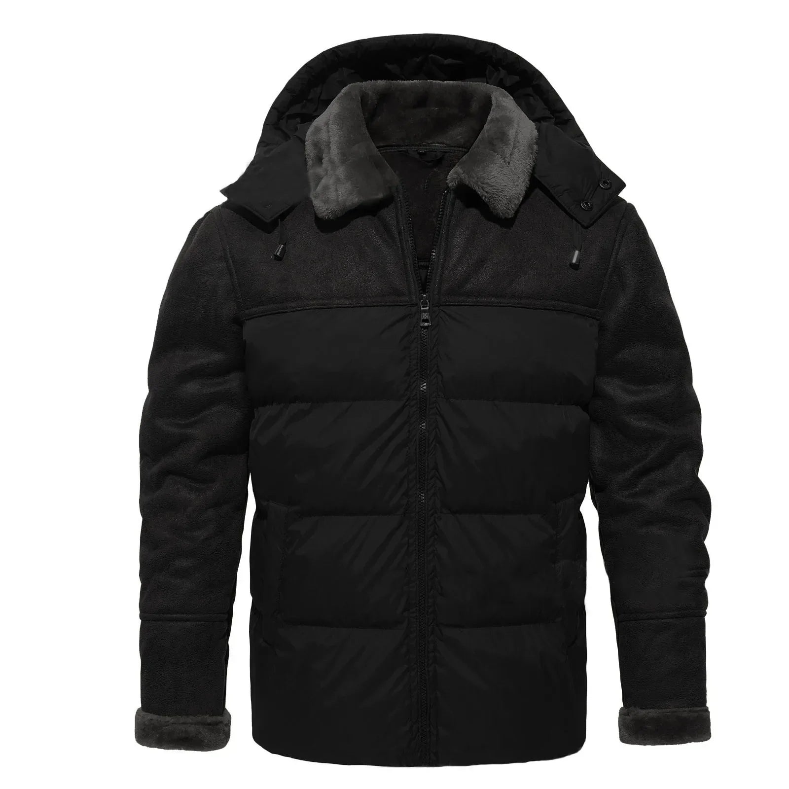 Cappotto con pelliccia per uomo