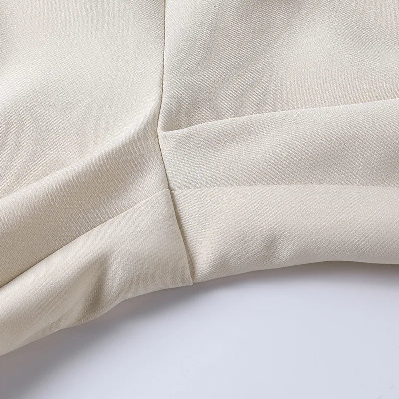 Pantaloni a gamba larga con nastro