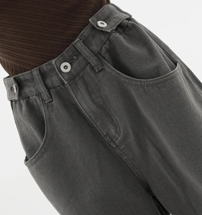 Jeans casual a vita alta